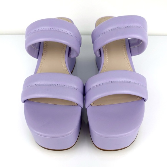 BP. Women's Raquelle Wedge Platform Slip On Sandals Purple Size 9 - Picture 6 of 11